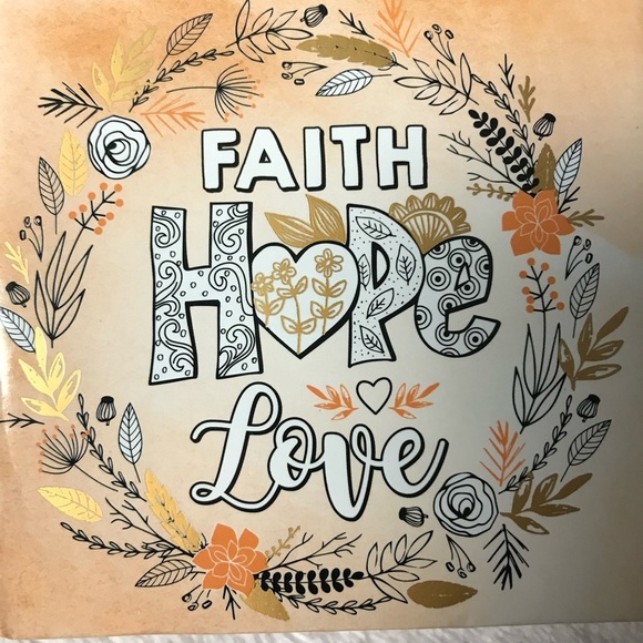Faith Hope Love Coloring Cards - Inspirational Cards to Color New - Picture 4 of 10